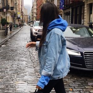 John Galt Light Wash Oversized Jean Jacket